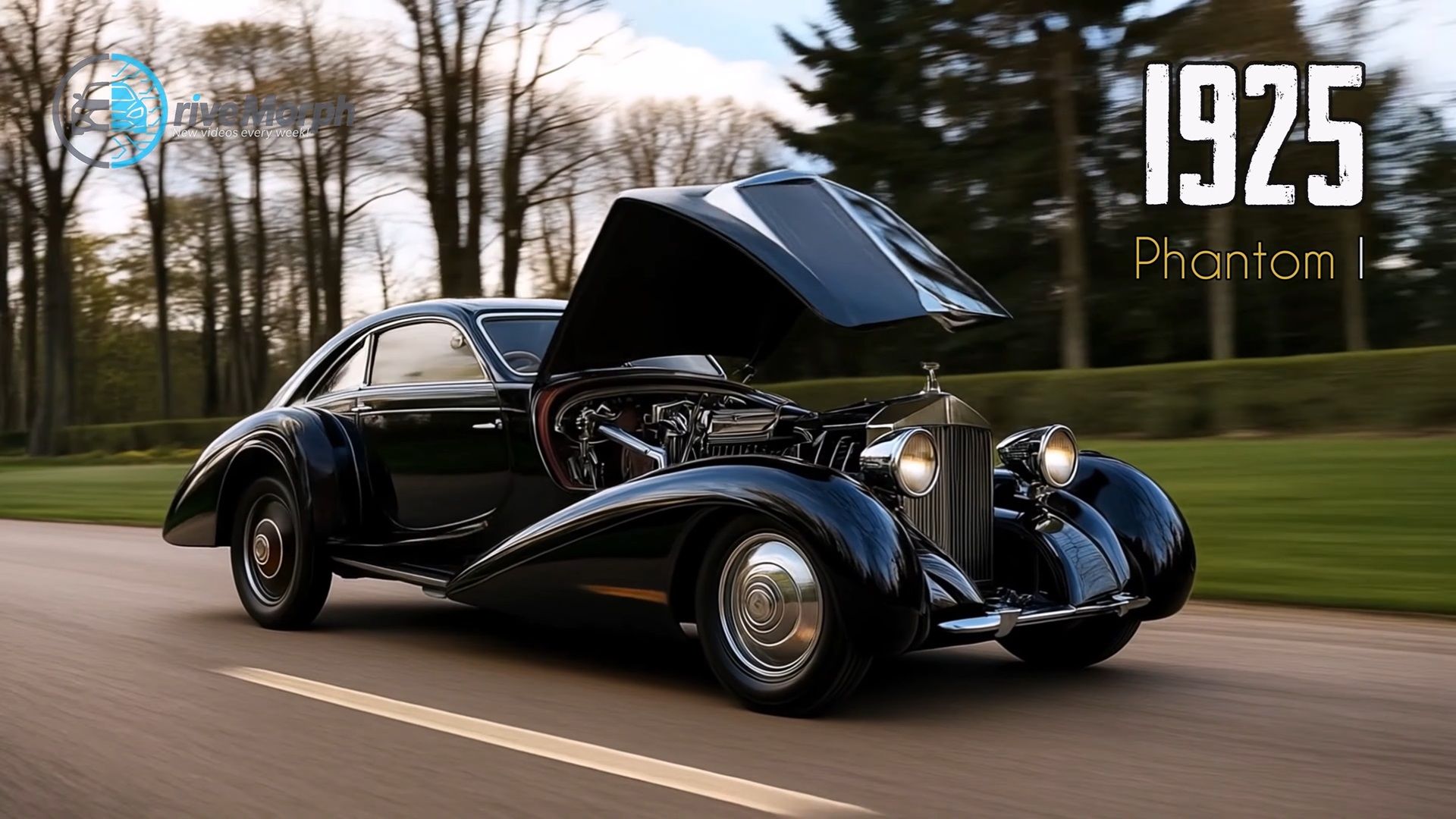 128-летнюю эволюцию автомобилей Rolls-Royce показали за четыре минуты