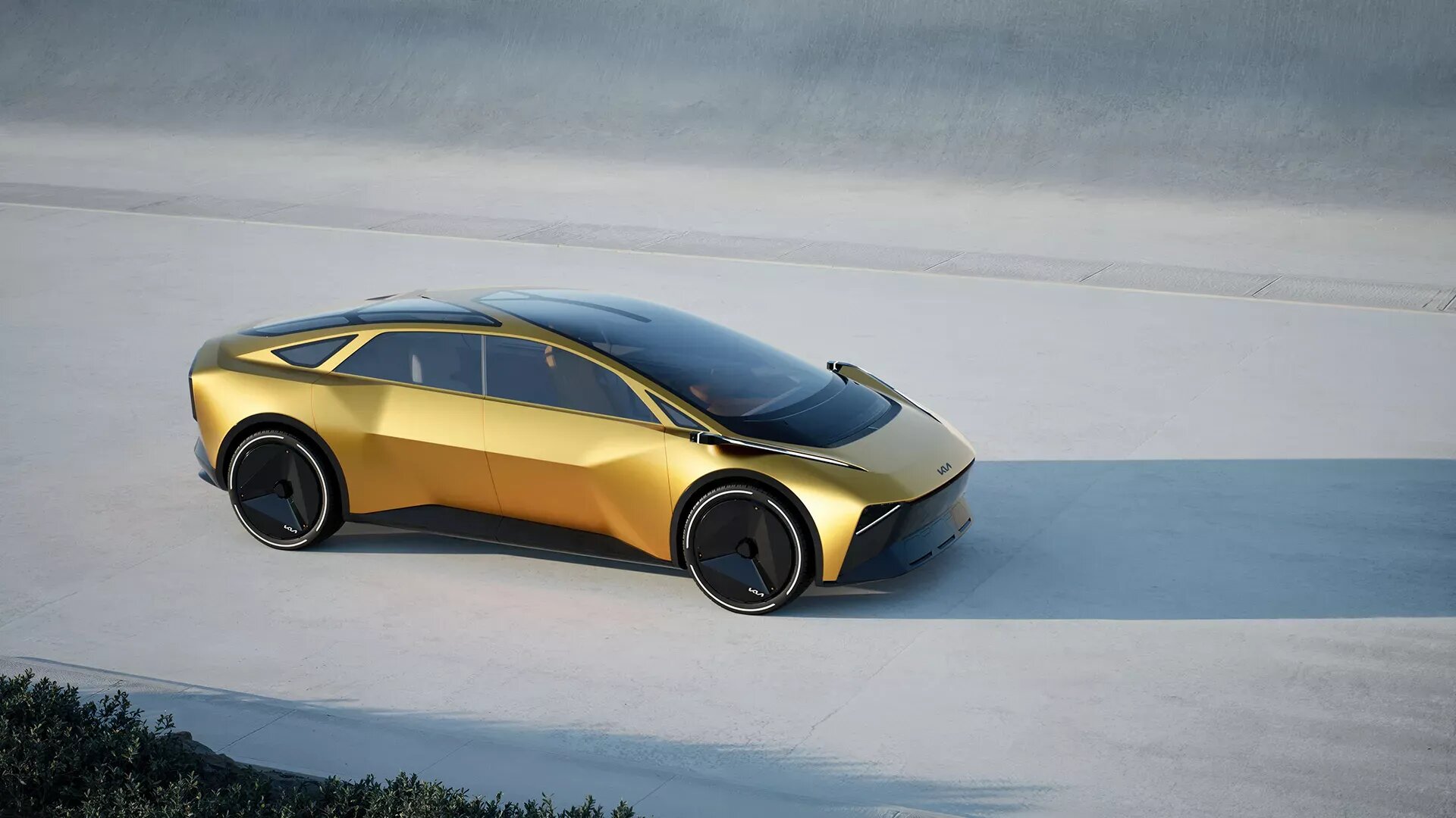 Kia рассекретила седан Vision Meta Turismo со штурвалом и джойстиком