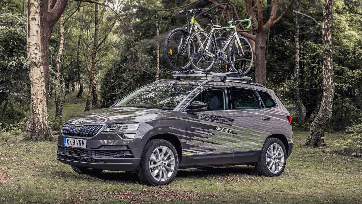 Skoda Karoq оснастили квадрокоптером и стиральной машиной