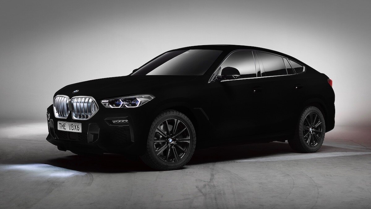 Новый BMW X6 превратили в чёрную дыру