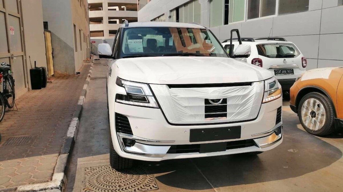 Обновлённый Nissan Patrol получит необычную внешность и два монитора в салоне