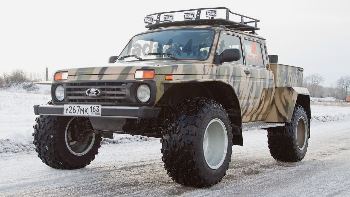 «Дочка» АвтоВАЗа создала пикап Lada 4x4 для езды по болотам 
