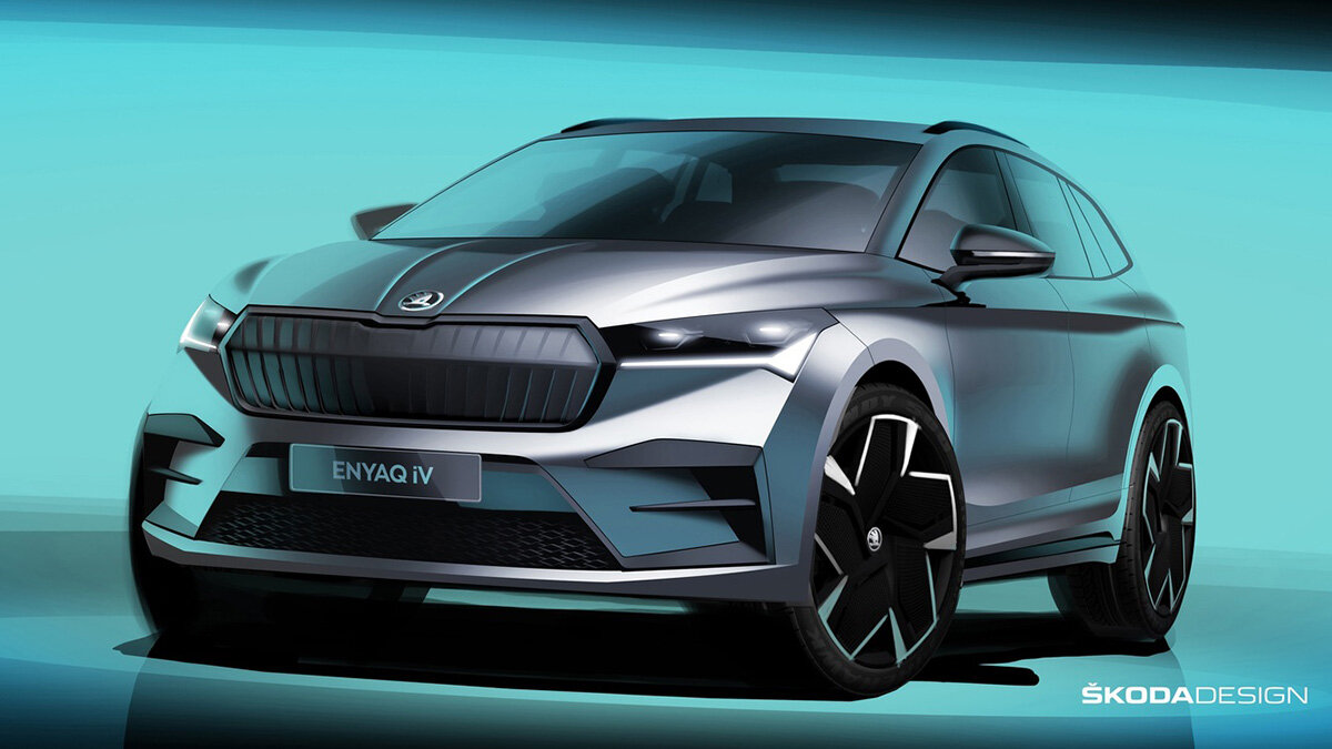 Компания Skoda раскрыла дизайн электрического кроссовера