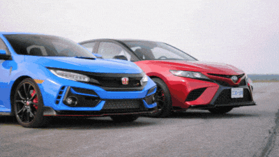 Самую мощную серийную Toyota Camry сравнили на прямой с Honda Civic Type R