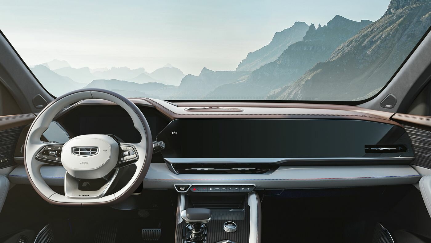 Компания Geely показала роскошный интерьер своего флагмана на платформе Volvo