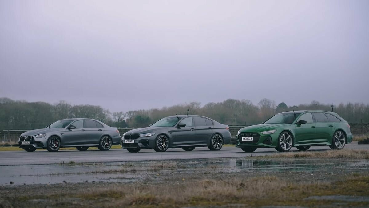 Битва «немецкой тройки»: на прямой сравнили Audi RS6, BMW M5 и Mercedes-AMG E 63 S