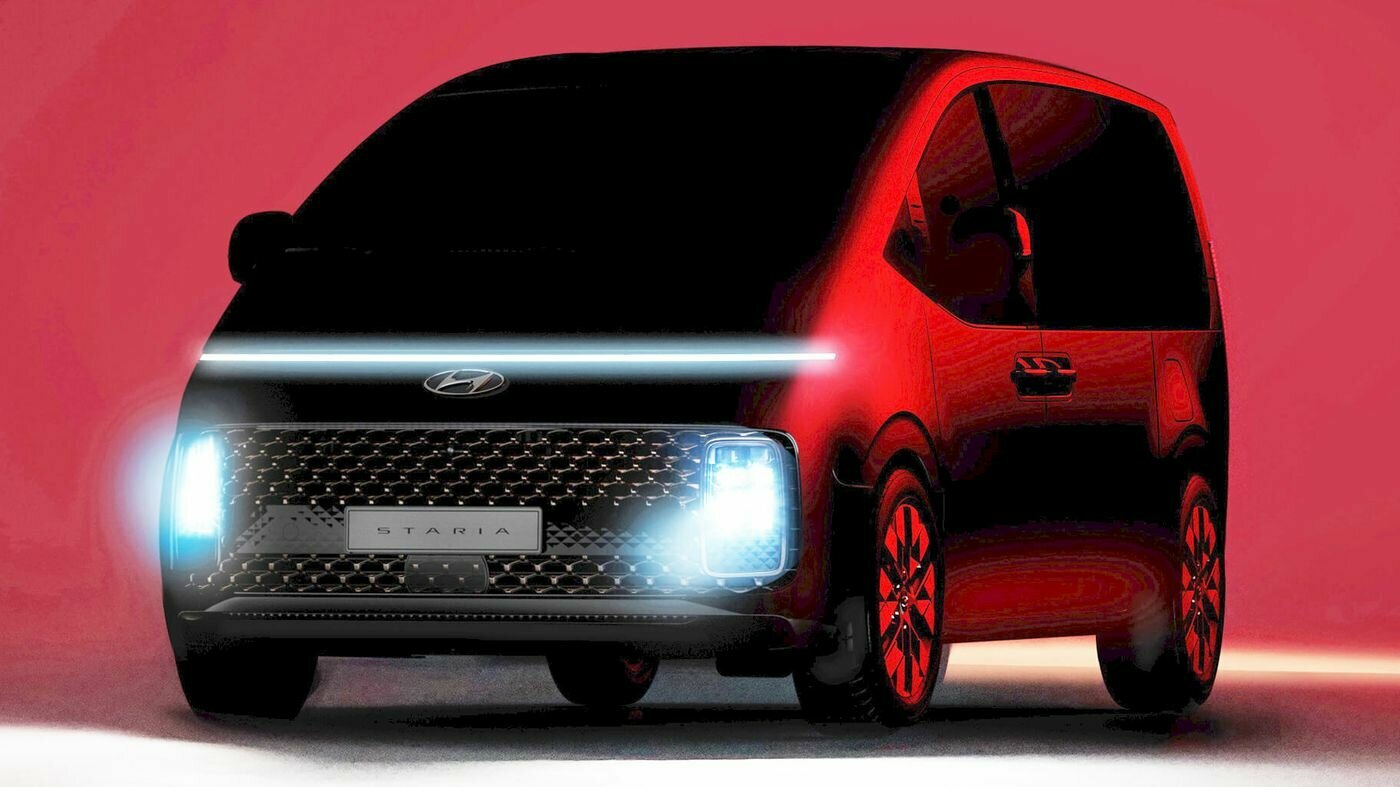 Минивэн Hyundai Staria в космическом стиле: первые изображения