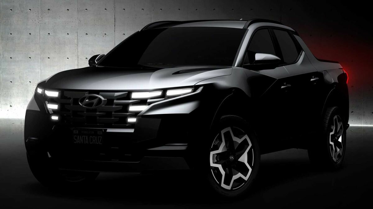 Пикап Hyundai Santa Cruz: изображения экстерьера и шпионские фото из салона