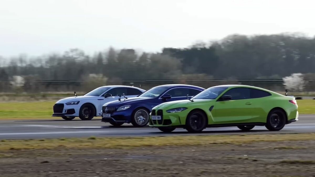 Битва немецких купе: на прямой сравнили Audi RS5, BMW M4 и Mercedes-AMG C 63 S