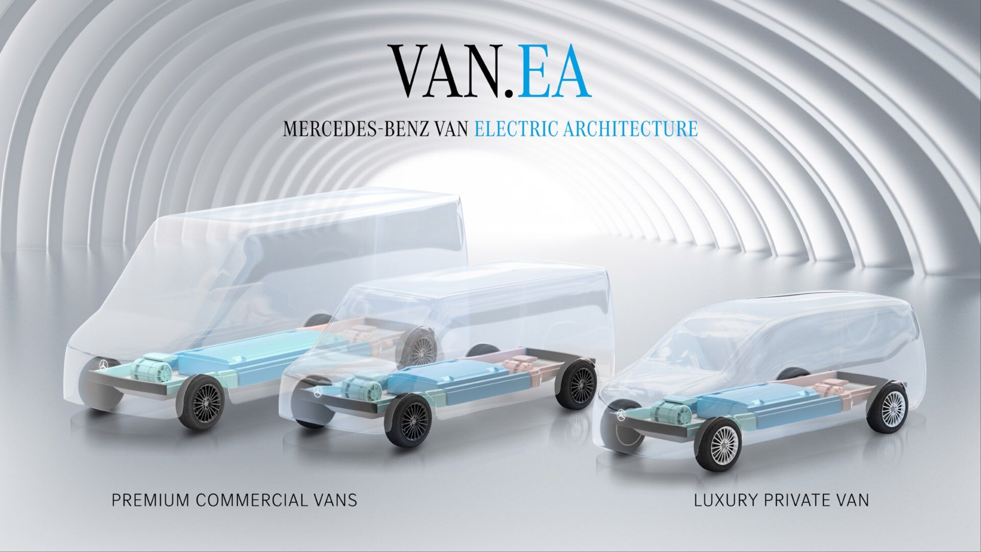 Mercedes-Benz представил модульную платформу Van.EA для электрических фургонов и минивэнов