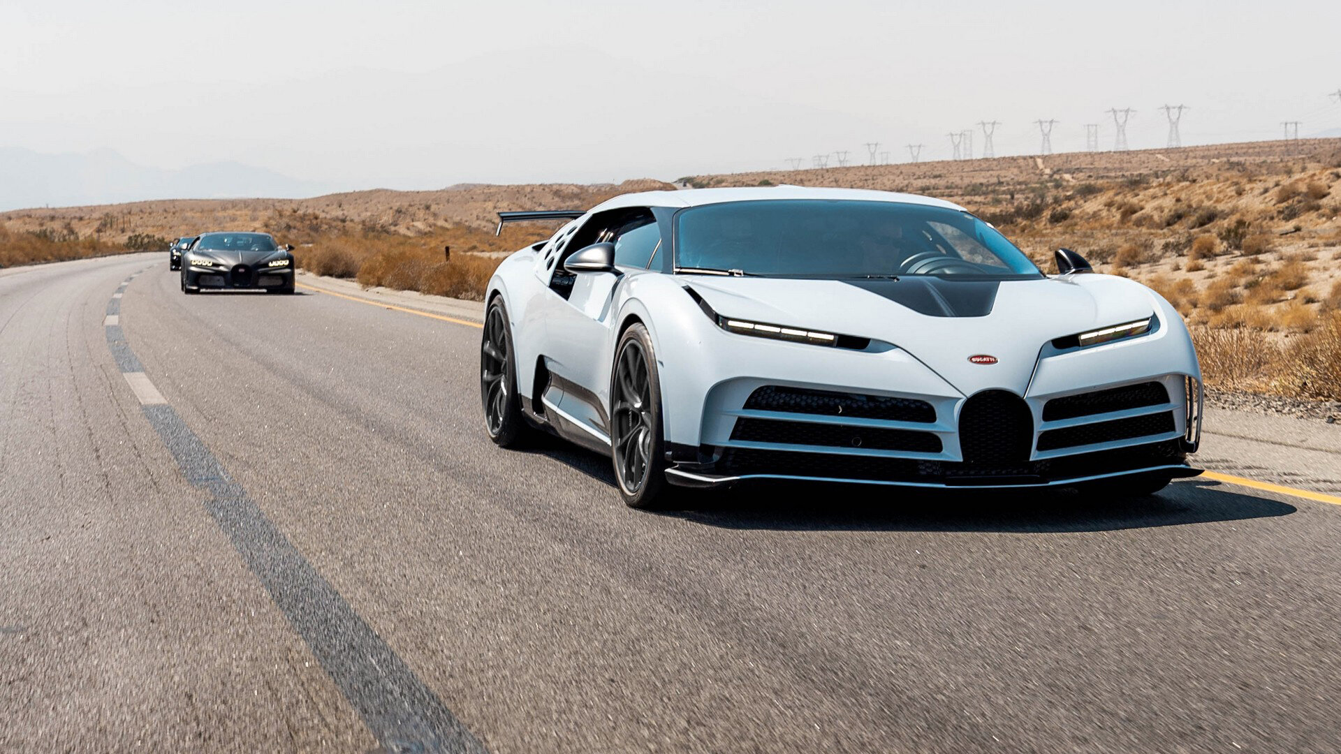 Bugatti за 662 миллиона рублей испытали 45-градусной жарой