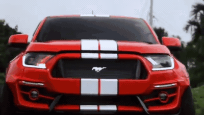 Посмотрите на единственный в мире Ford Ranger с «лицом» от Ford Mustang