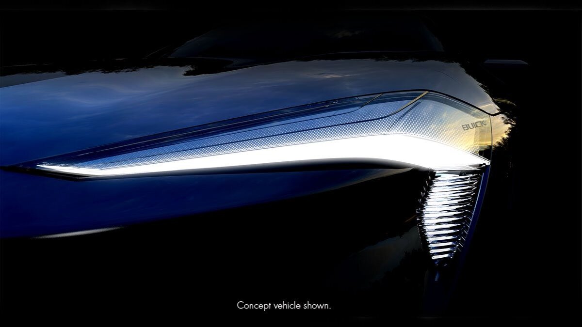 Buick показал тизер нового электрокара, который рассекретят летом