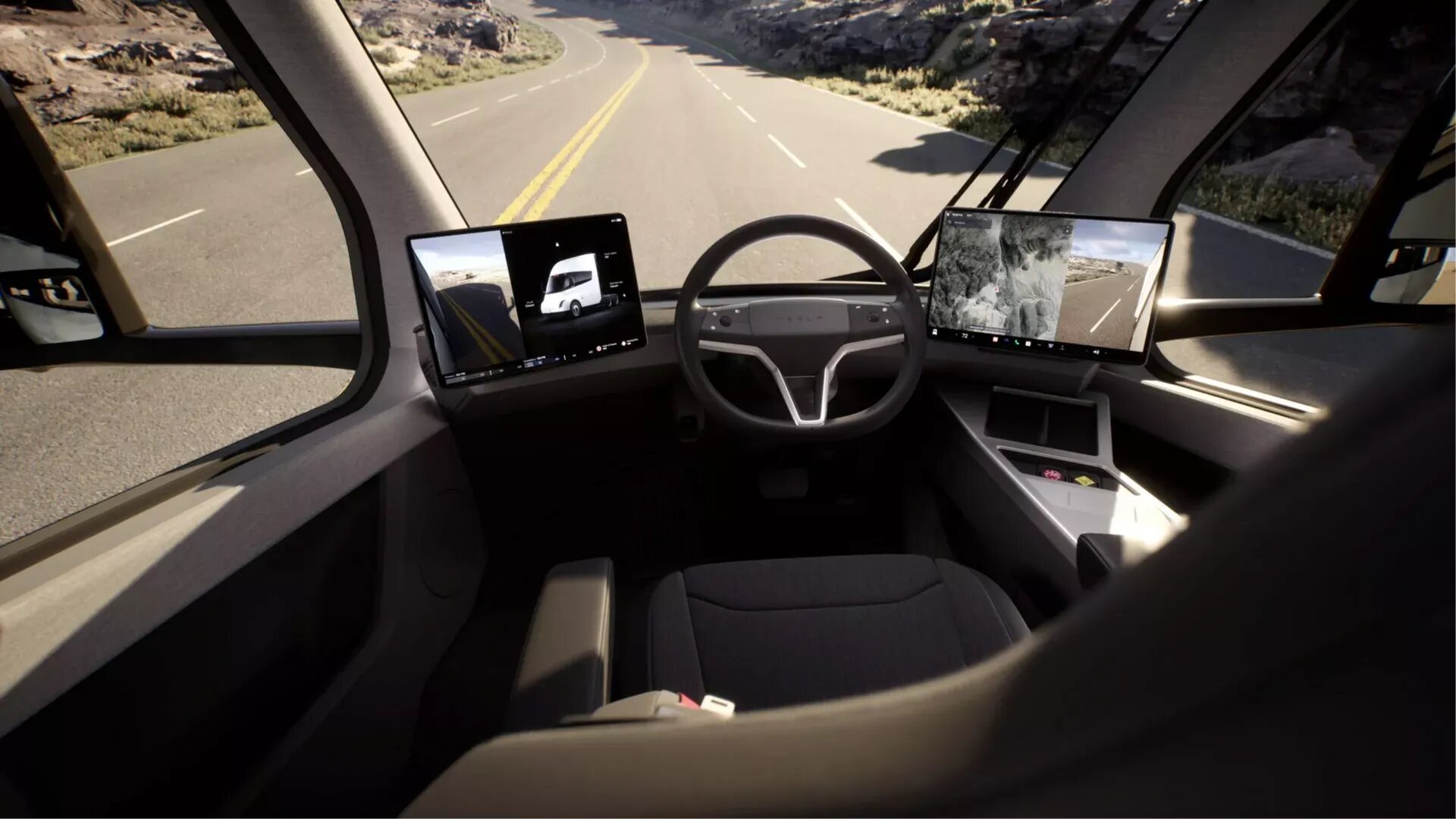 У грузовиков Tesla Semi начали выходить из строя экраны