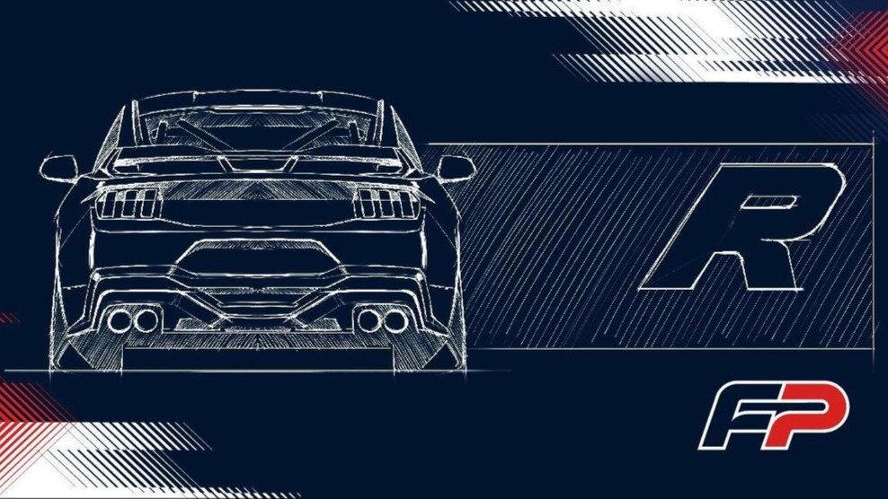Ford показал тизер трекового Mustang Dark Horse R, который дебютирует 27 июля