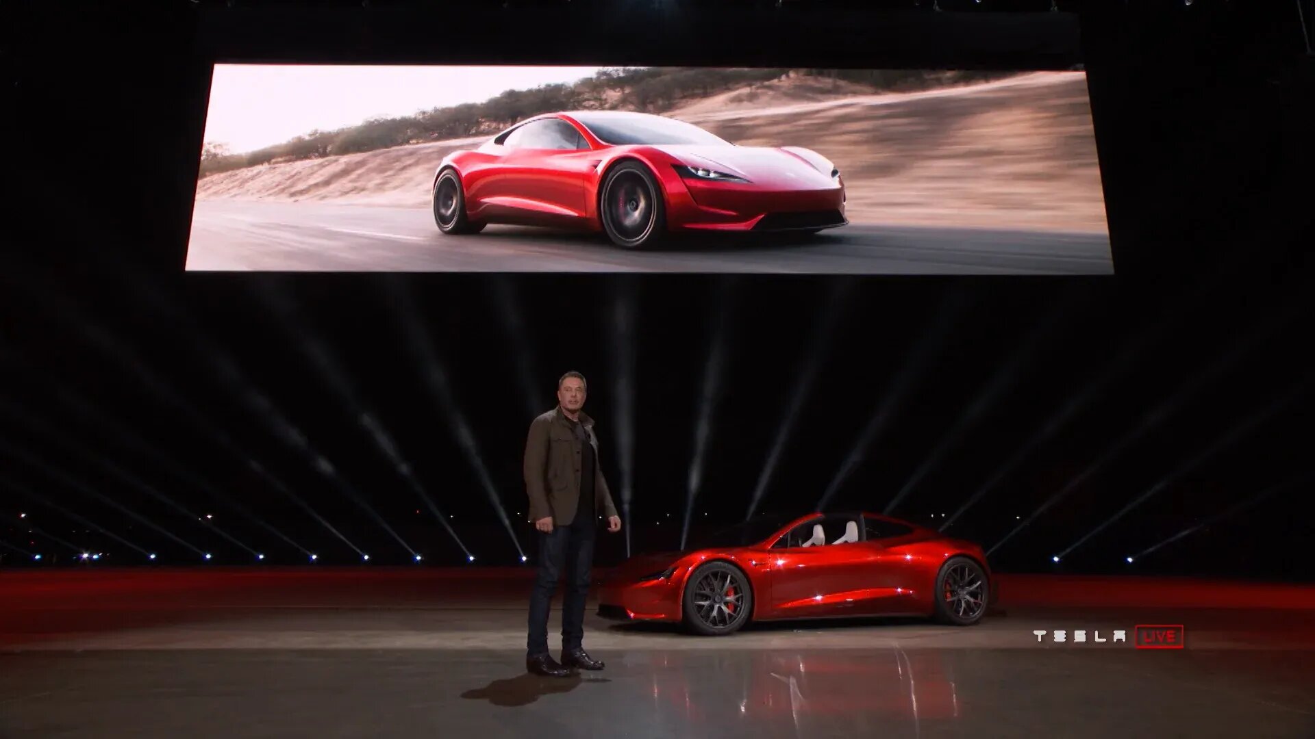 Показ Tesla Roadster отложили на две недели из-за плохой погоды