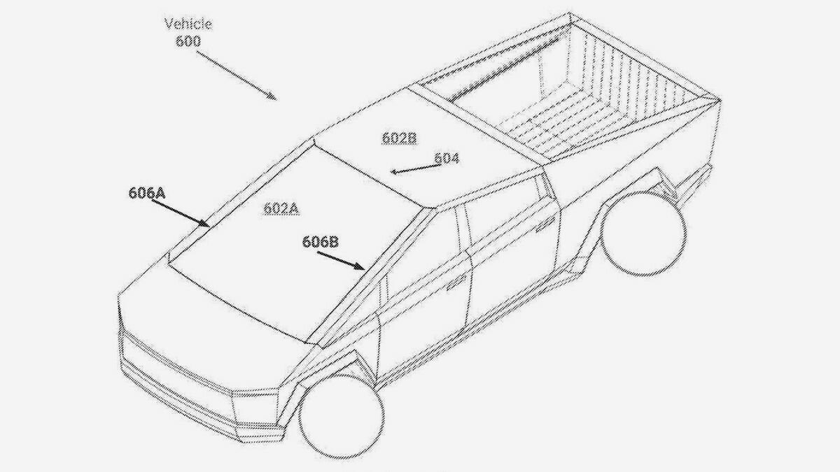 Tesla запатентовала ветровое «стекло-оригами»