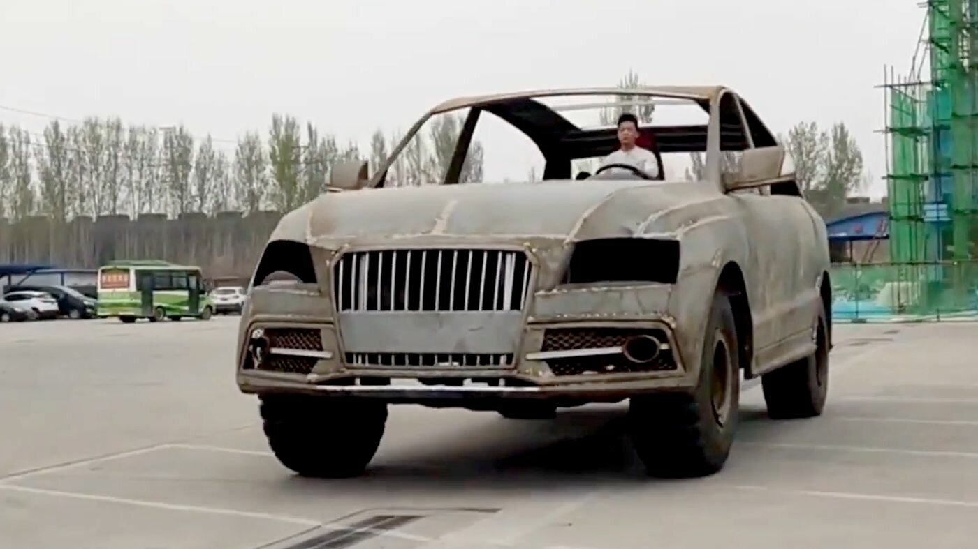 Китайский умелец построил гигантскую копию Audi Q7 из металлолома. И она ездит