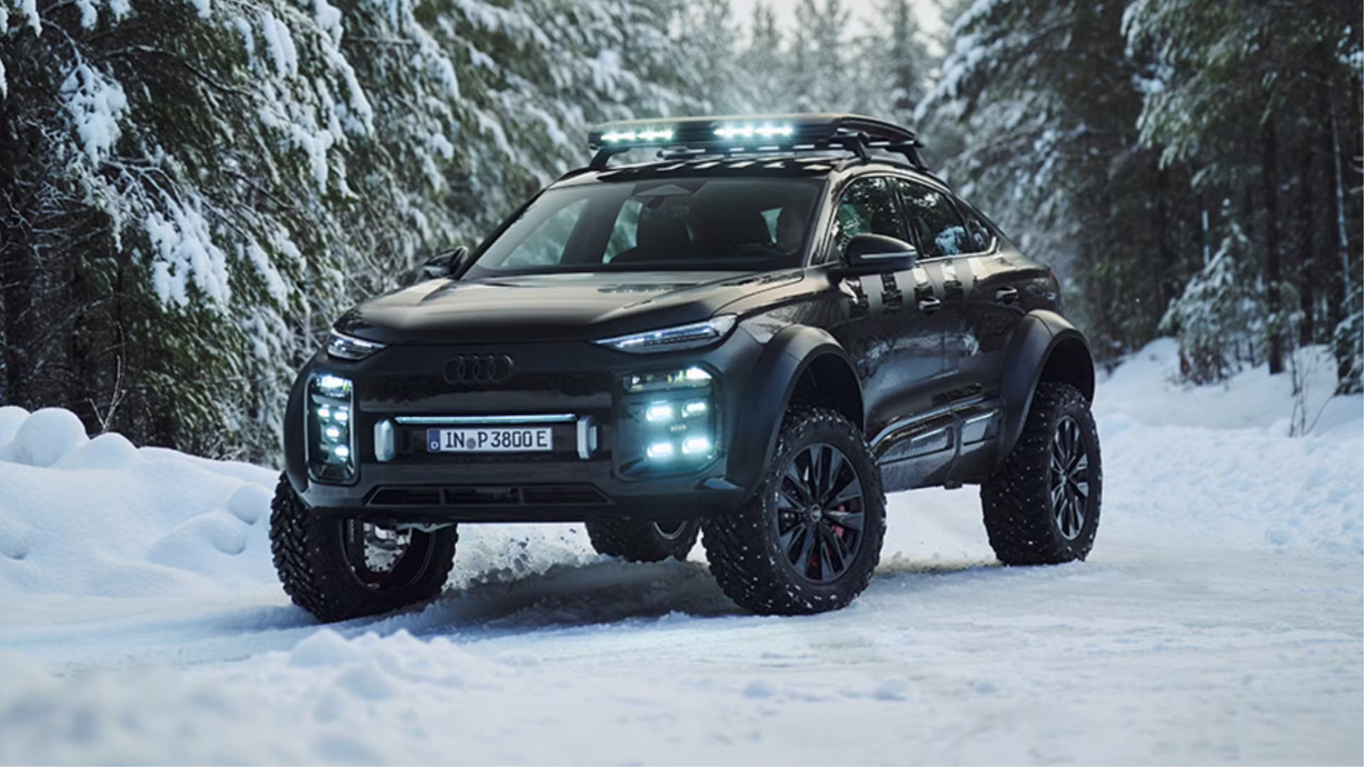 Рассекречен экстремальный электрокроссовер Audi Q6 Sportback e-tron с портальными мостами