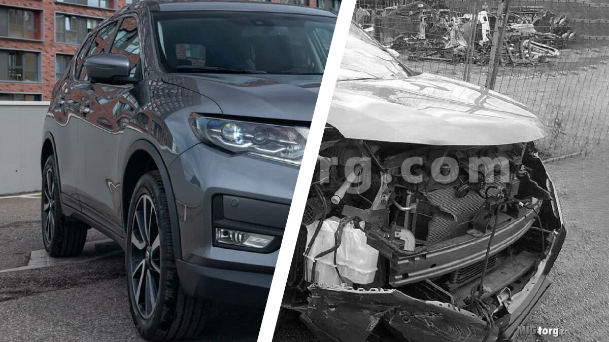 Полностью разбитый Nissan X-Trail, который выдают за «почти новый»: о чём не рассказывает продавец