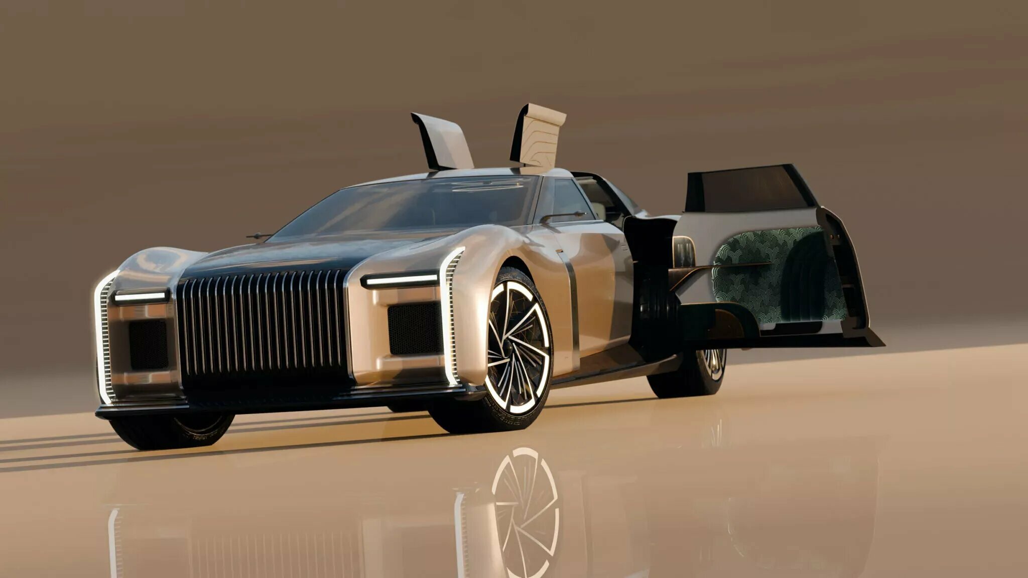 Итальянцы разработали 1000-сильный лимузин больше Rolls-Royce Phantom и со странным дизайном