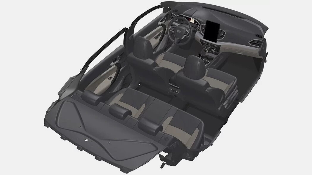 Интерьер обновлённой Lada Vesta окончательно рассекречен на патентах