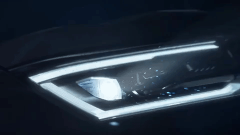 «Умные» фары нового VW Amarok показали на видео