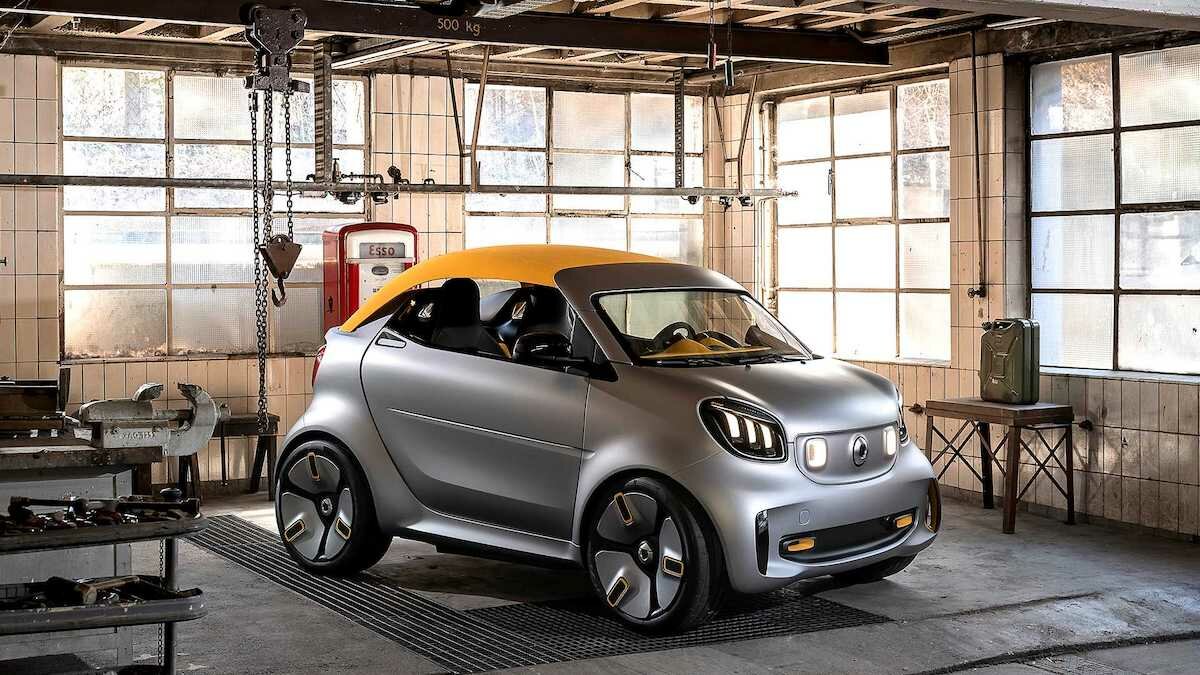 Электрический спидстер Smart прикрыли крышей