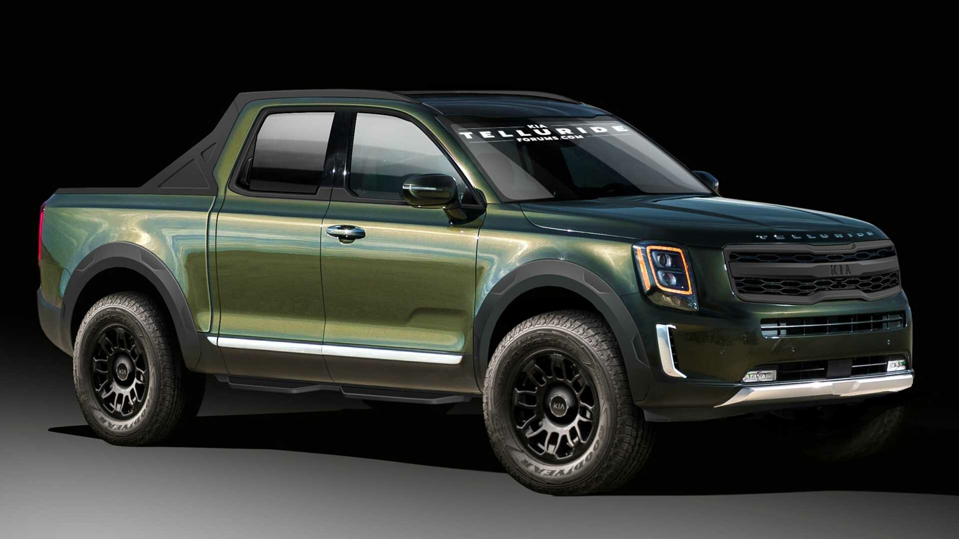 Посмотрите, какой пикап получился бы из кроссовера Kia Telluride