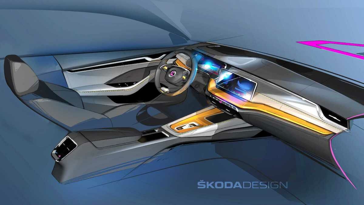 Новая Skoda Octavia получит руль с двумя спицами и трёхзонный климат-контроль