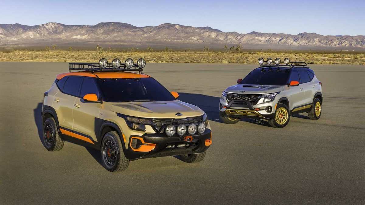 Недорогой кроссовер Kia превратили во внедорожник с лебёдкой и силовым бампером