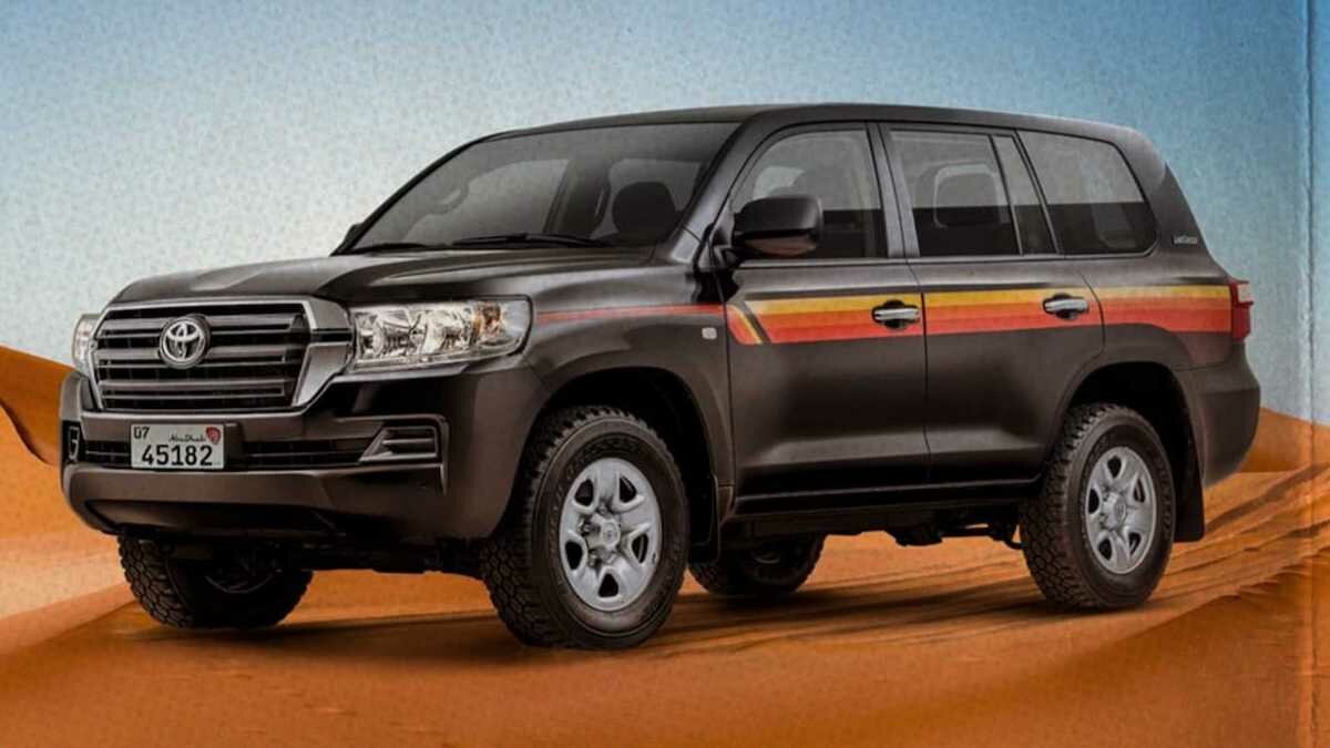 Тойота сделала винтажный Land Cruiser с полосками и велюром