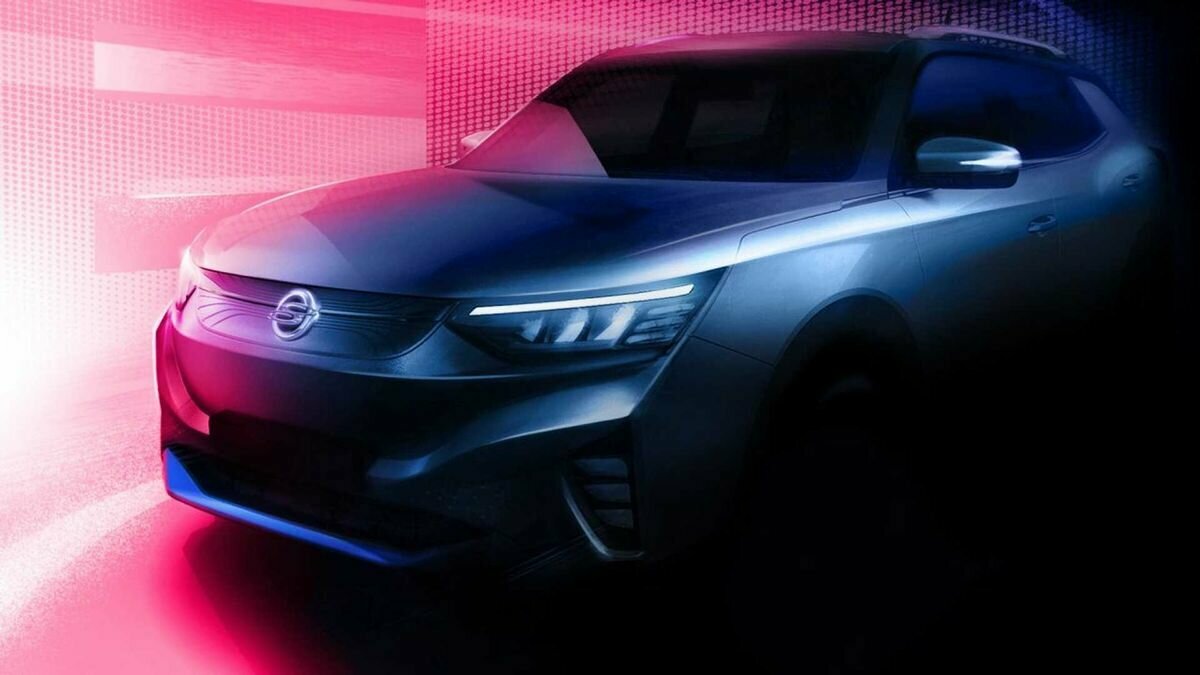 Появились тизеры электрокроссовера SsangYong