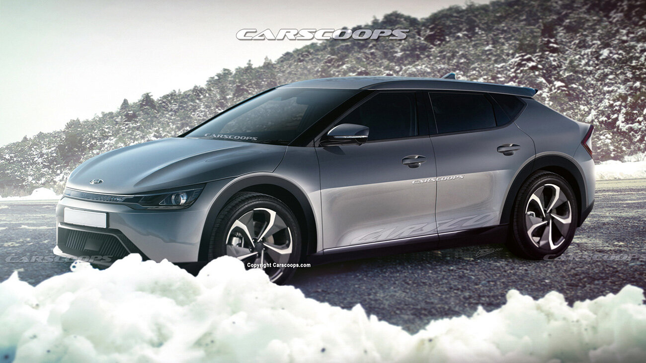 Появились подробности об электрическом кросс-купе Kia