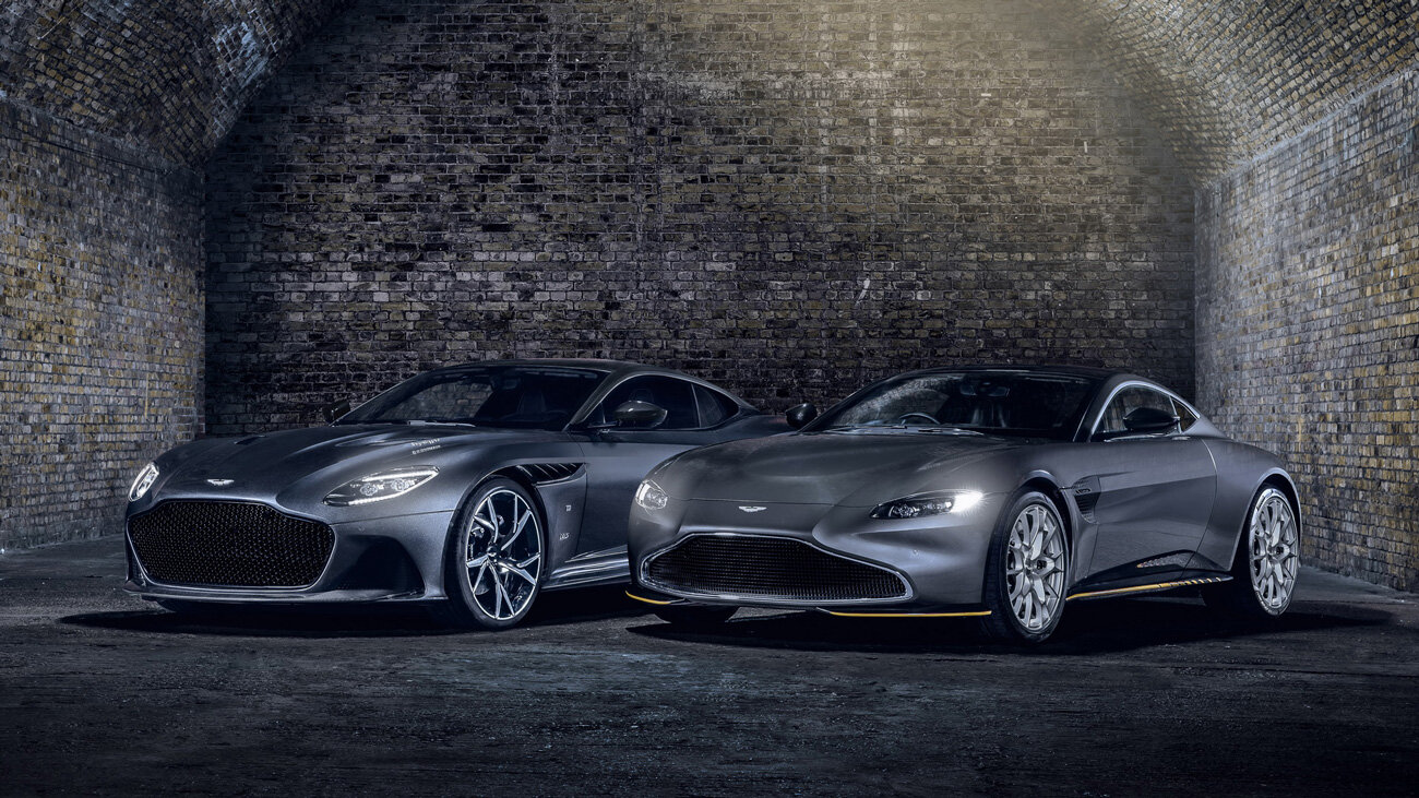 Марка Aston Martin выпустила уникальные спорткары DBS и Vantage к премьере нового Джеймса Бонда