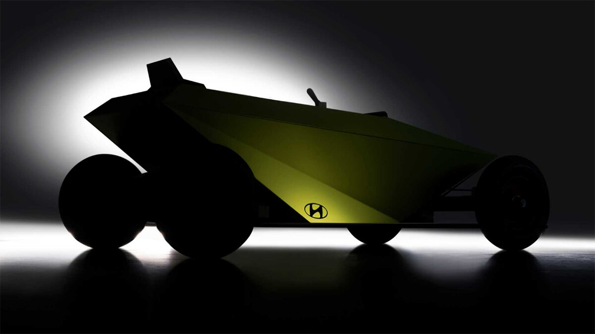 Hyundai анонсировала спорткар-«мыльницу» вообще без мотора. Зато на нём можно кататься с горки