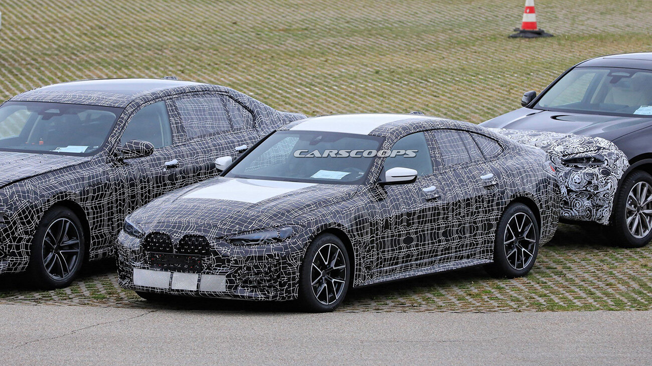 Ещё один BMW с огромными «ноздрями» сфотографировали на дороге
