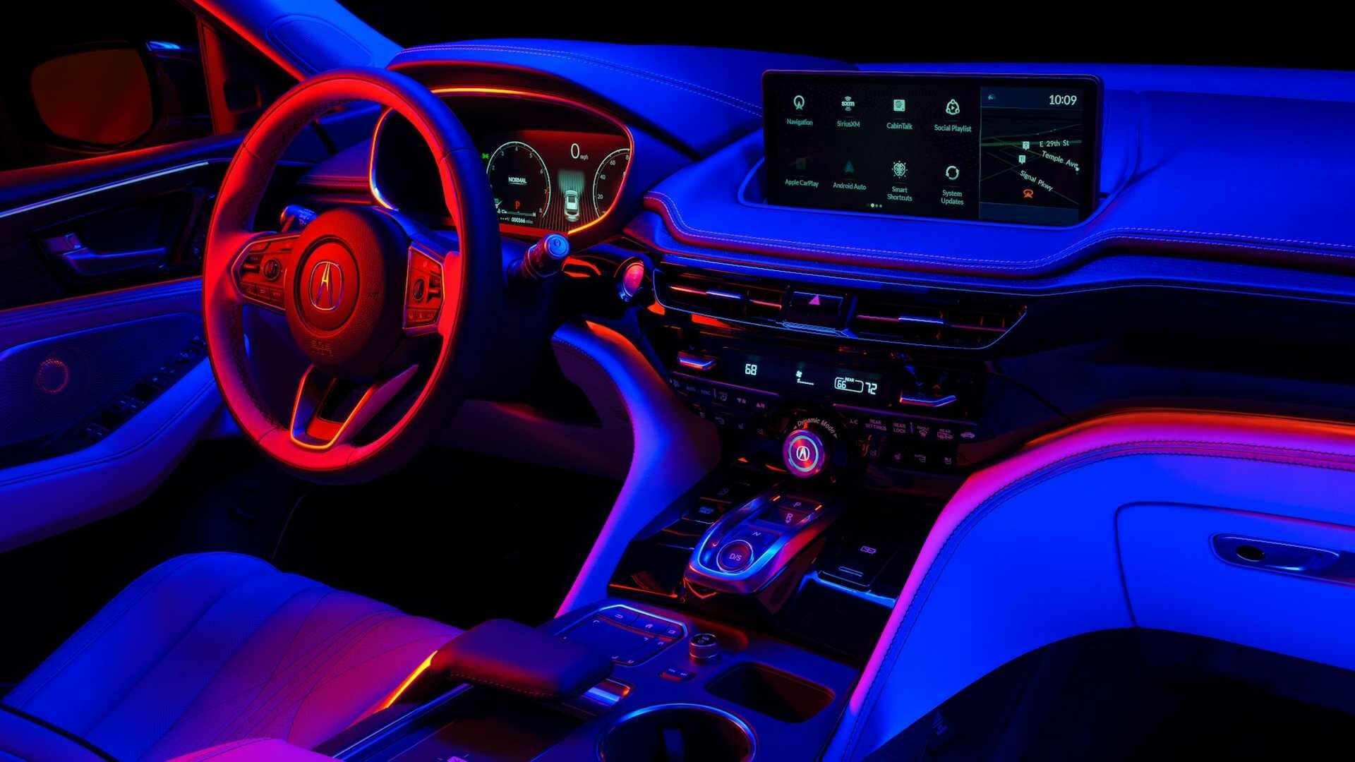 Самый роскошный кроссовер Acura: первые фото интерьера