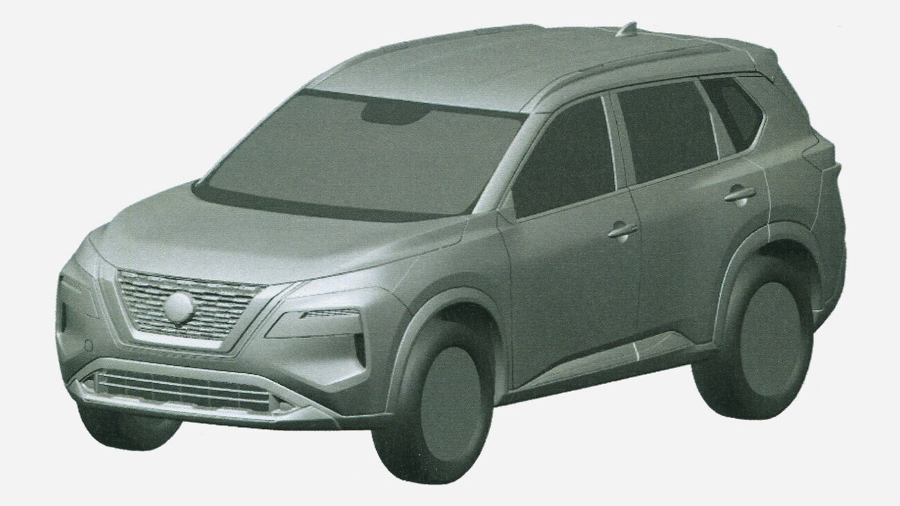 Кроссовер Nissan X-Trail нового поколения запатентовали в России 