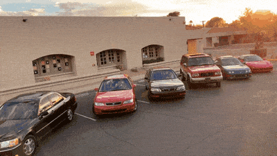 Посмотрите, как американец переснял рекламу Acura 1998 года со своими машинами