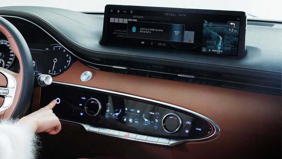 Genesis GV70 станет первым кроссовером с датчиками отпечатков и дыхания