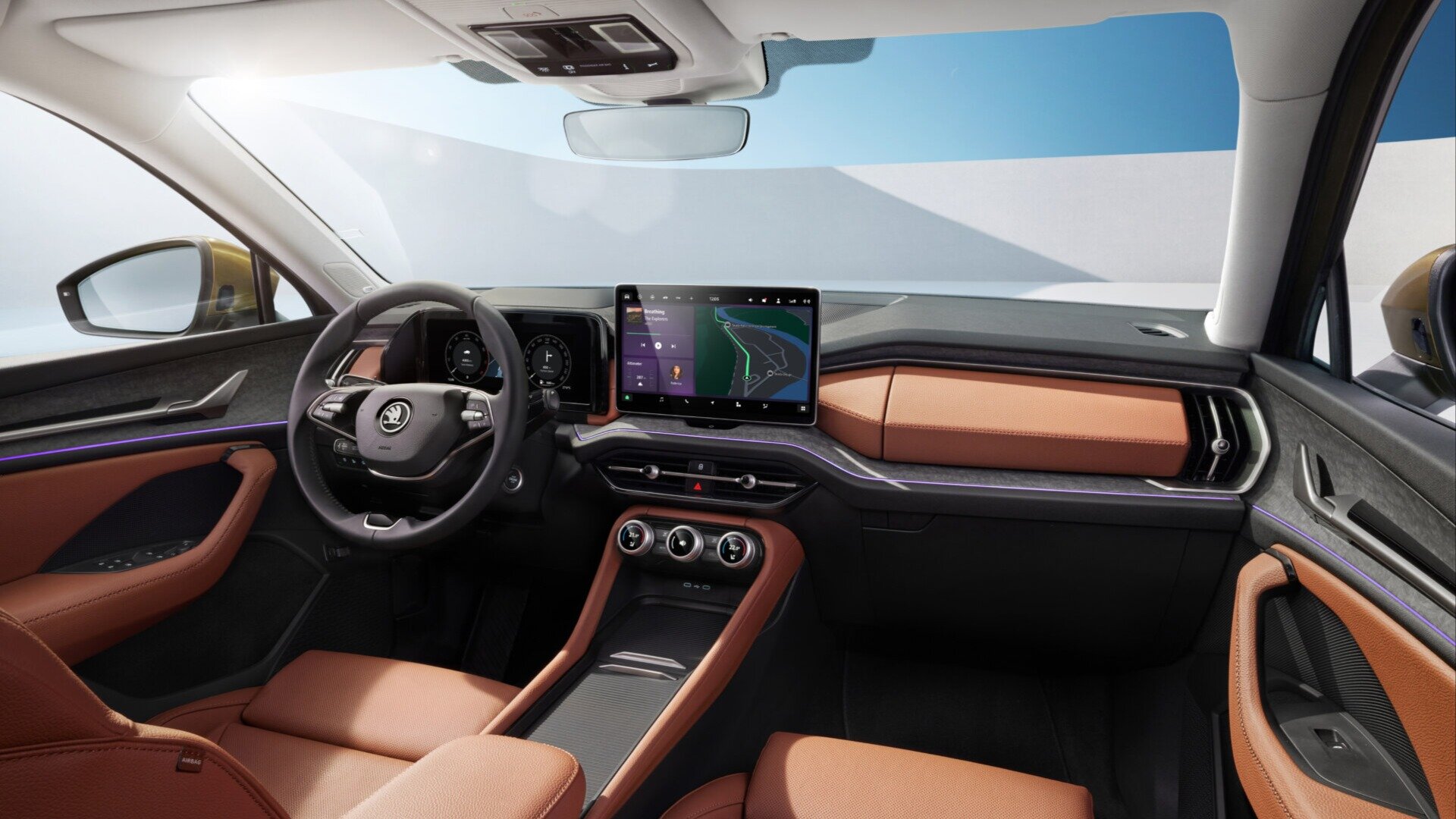 Рассекречены интерьеры новых Skoda Superb и Kodiaq