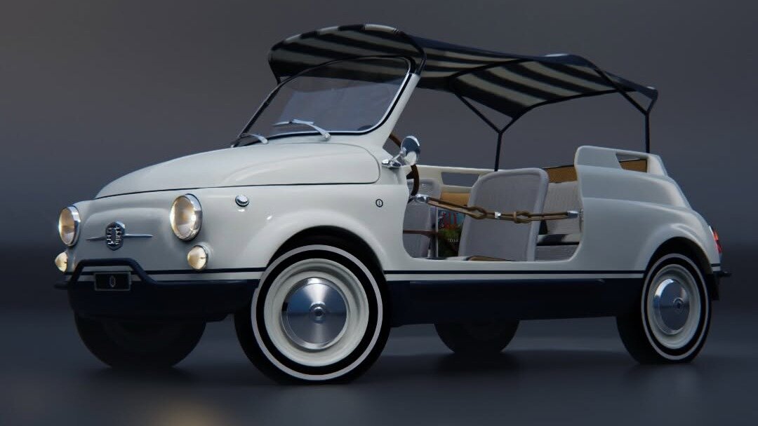 Возрождённый Fiat 500 Jolly оформили в стиле яхт 1960-х