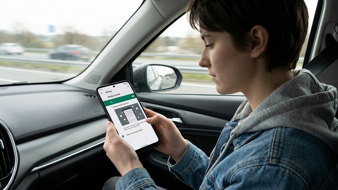 В обновлении Android появилась функция для борьбы с укачиванием