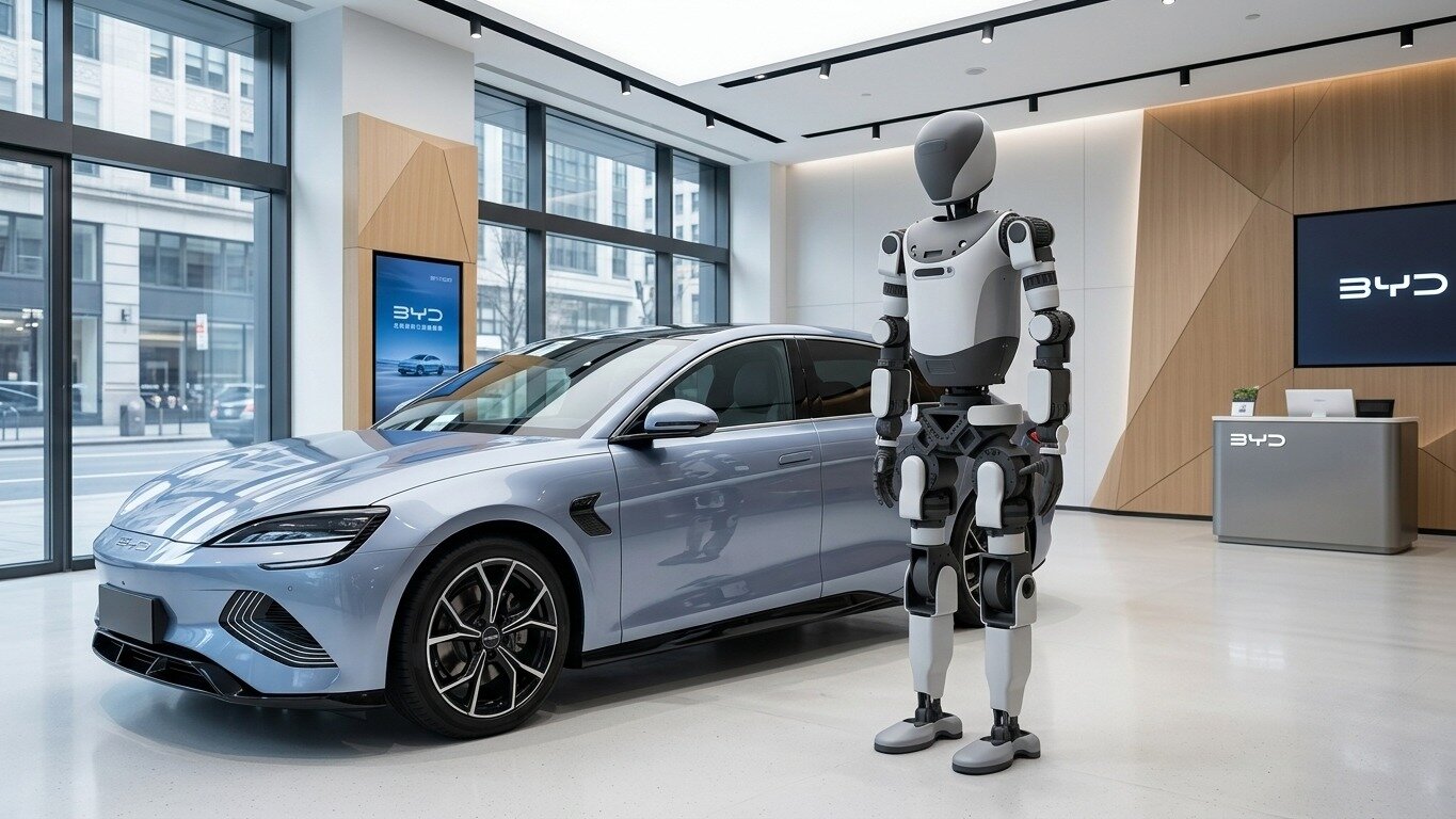 Человекоподобный робот компании BYD рассекречен на патентных изображениях