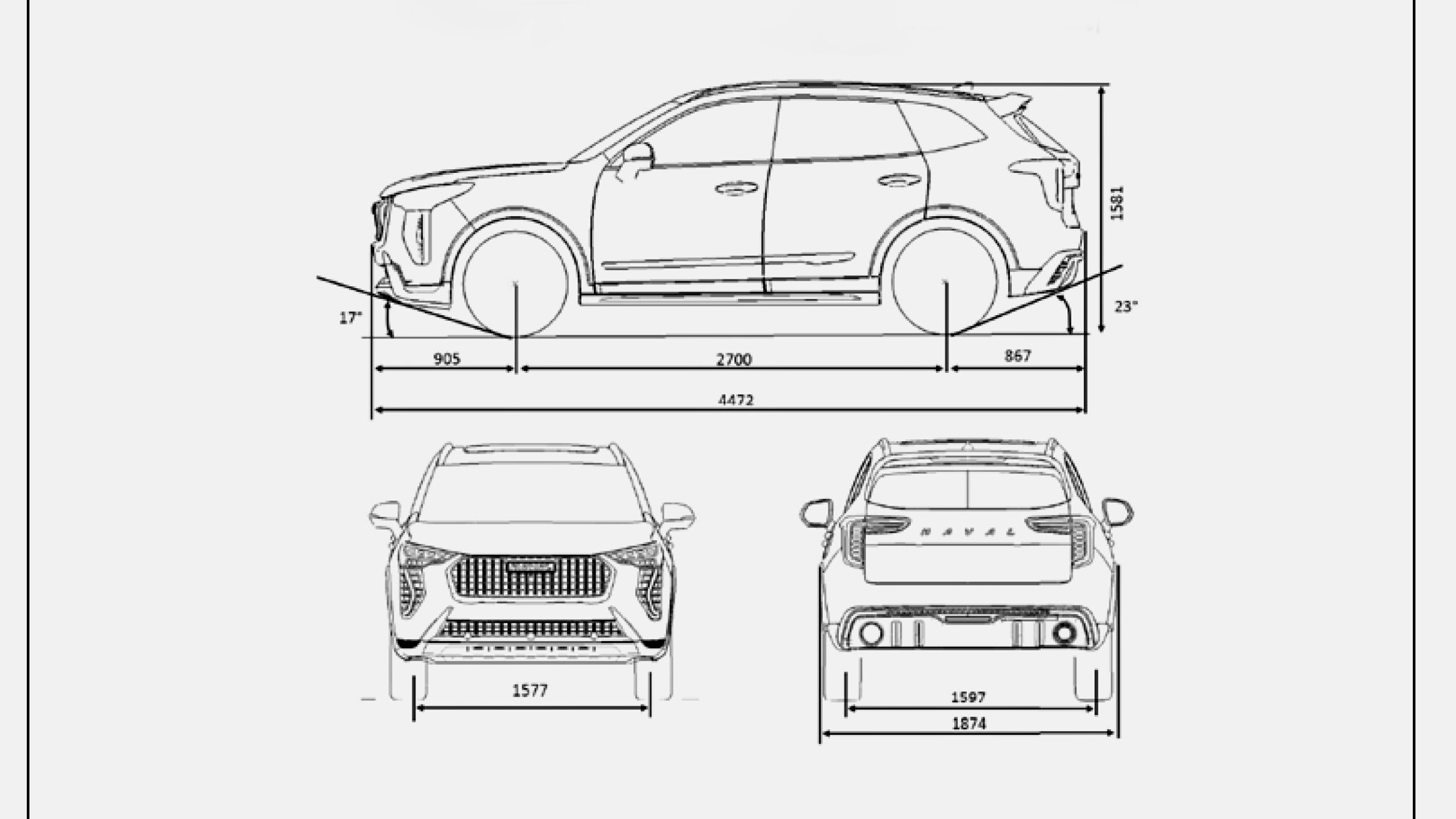 В России сертифицировали китайский Haval Jolion с новым дизайном