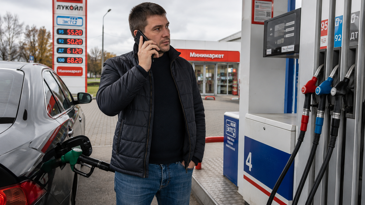 В МЧС опровергли запрет на использование телефона на АЗС