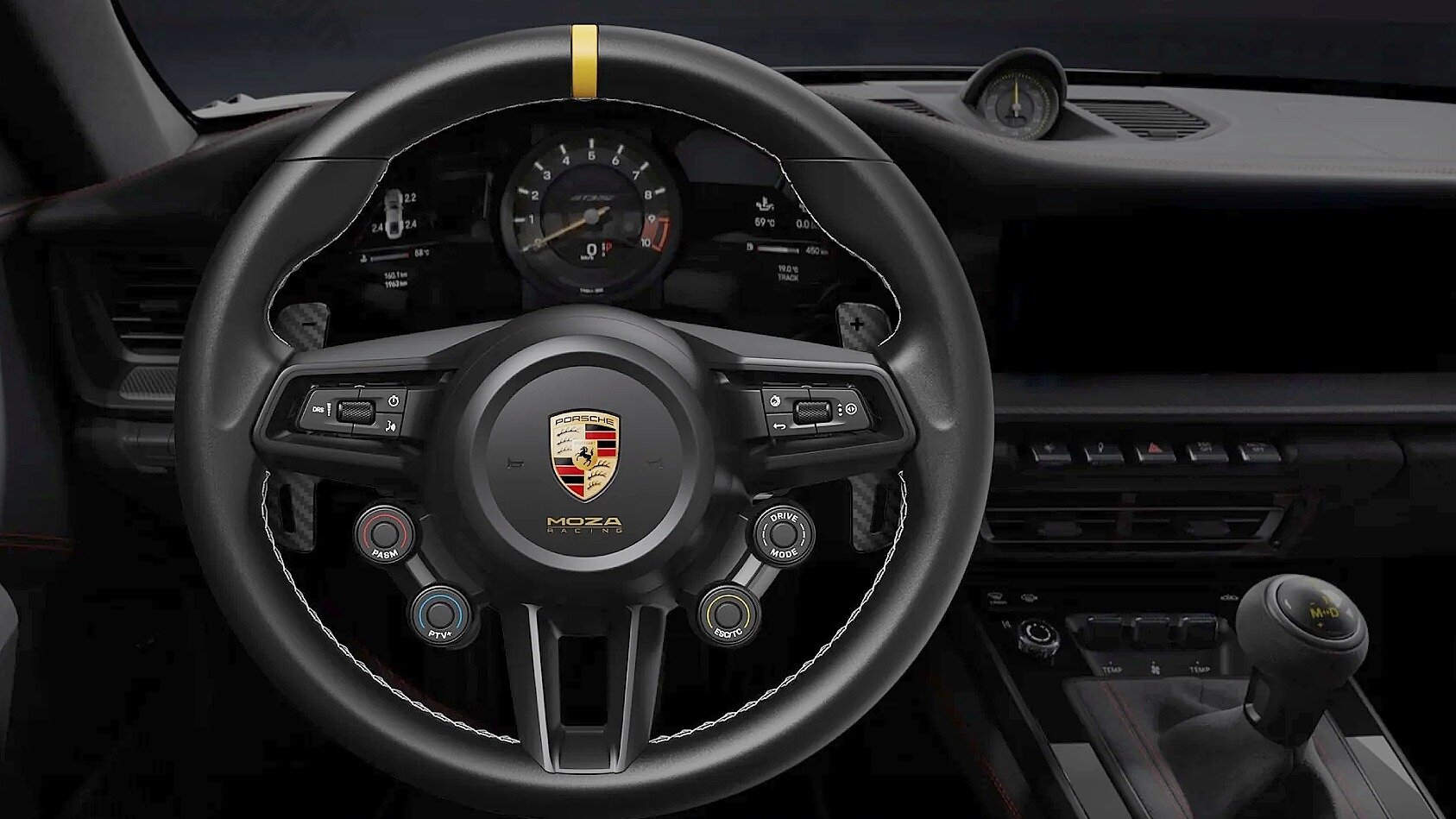 Точную копию руля Porsche 911 GT3 RS выпустили для симрейсеров