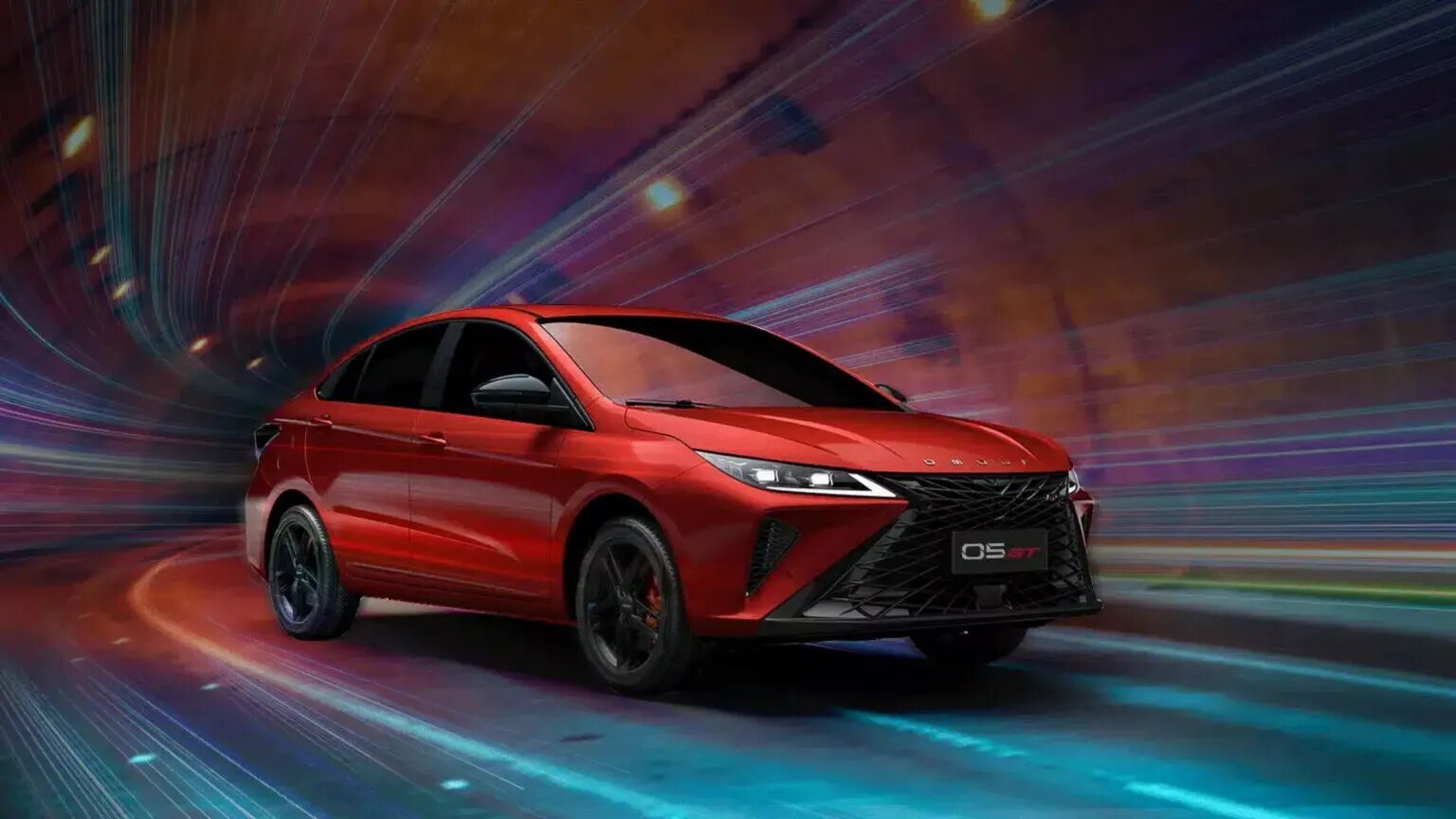 Седан Omoda S5 GT появился в Мексике с решёткой радиатора в стиле Lexus