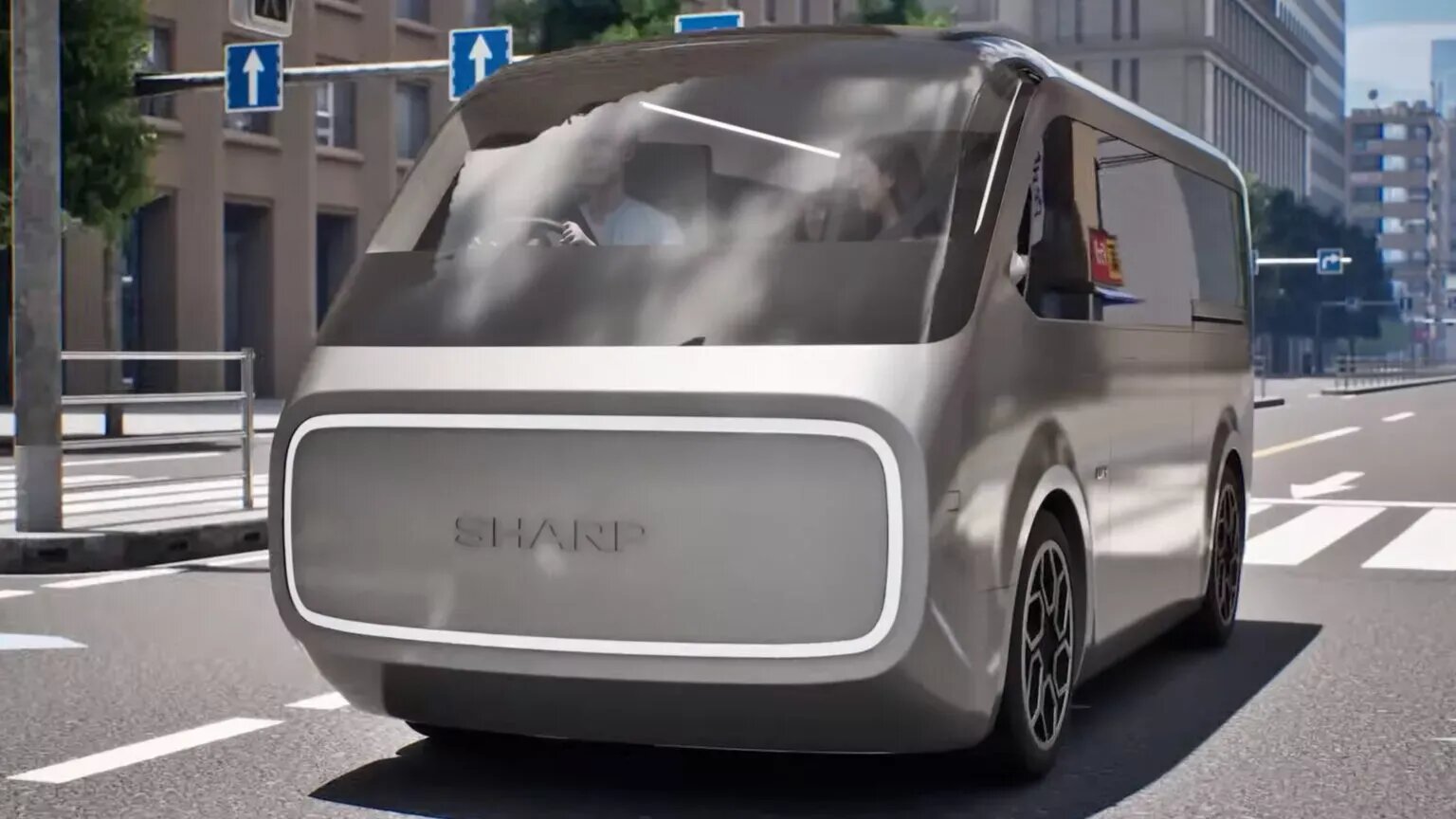 Sharp начал разработку электровэна с телевизором диагональю 65 дюймов
